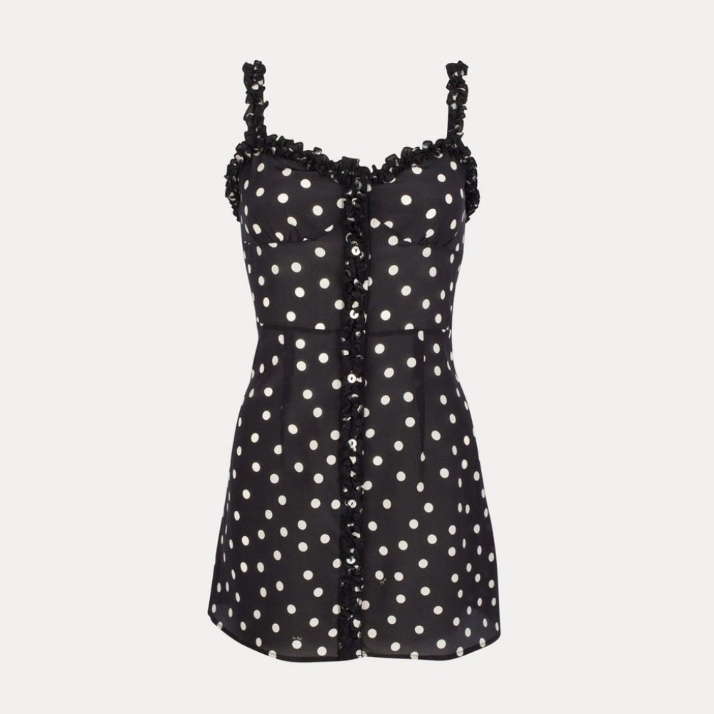 NWOT Réalisation Par - THE JULIA in Black and White - Size XXS